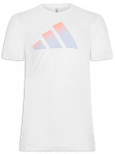 Camiseta Masculina Run Icon 3 Bar - Branco