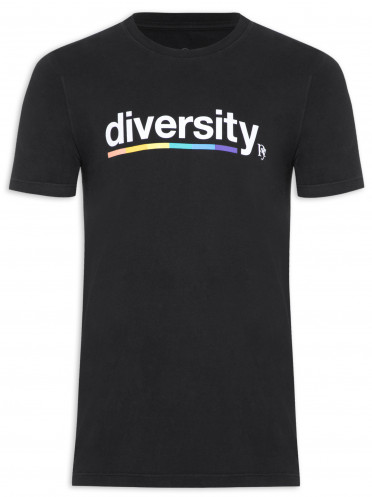 Camiseta Masculina Diversity - Preto