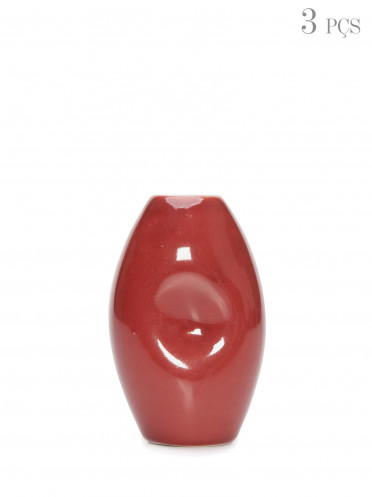 Kit Mini Vaso Amassado - Vermelho