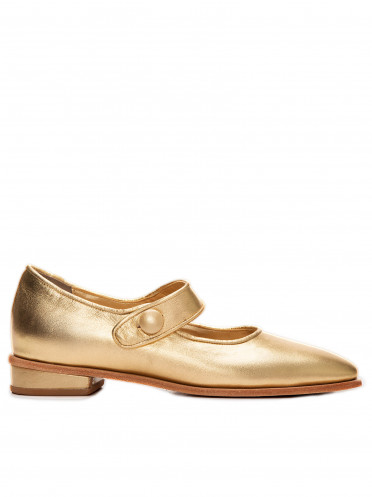 Sapato Feminino Mary Jane - Dourado