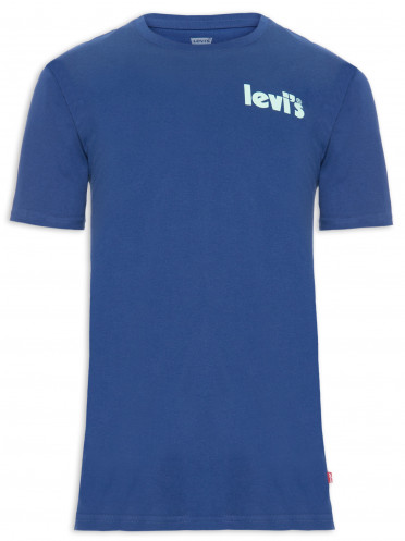 Camiseta Masculina Graphic Set-in Neck - Azul