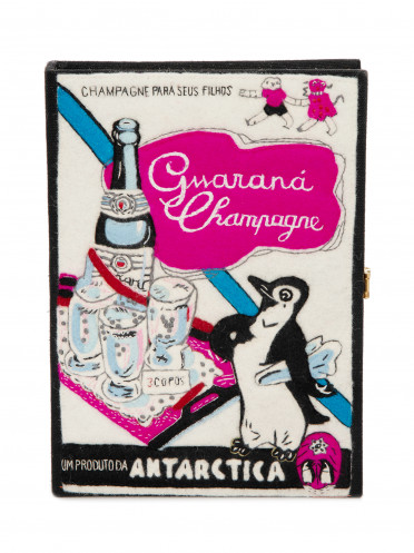 Bolsa Feminina Clutch Guaraná Champagne - Preto