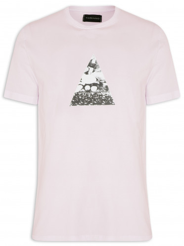 Camiseta Masculina Pyramid - Rosa