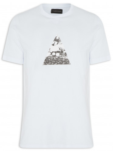 Camiseta Masculina Pyramid - Branco