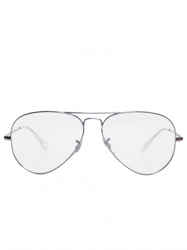 Óculos De Grau Unissex Aviador - Prata