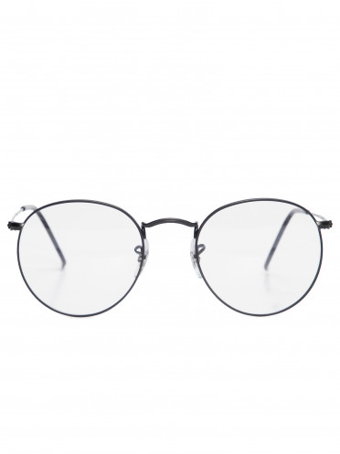 Óculos De Grau Unissex Round Metal - Preto