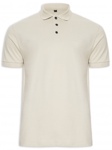 Polo Masculina New Simple Basic - Bege