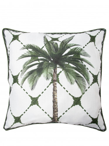 Capa De Almofada Estampada Palms - Verde