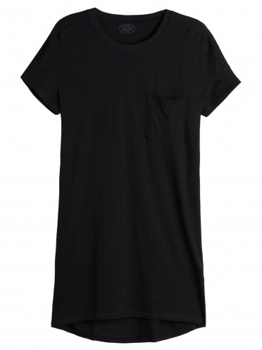 Camisa De Noite Em Algodão Supima® Ultrafresh - Preto