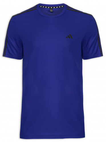 Camiseta Masculina Essentials 3 Listras - Azul