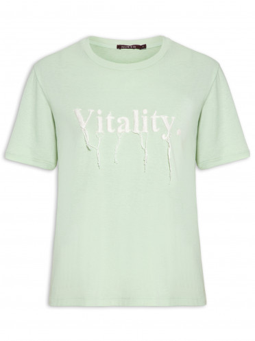 Camiseta Feminina Vitality - Verde