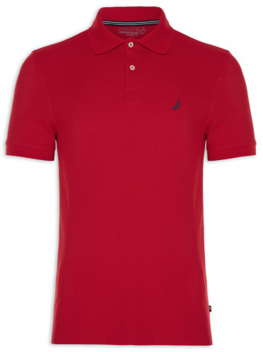 Camiseta Polo Masculina - Vermelho 