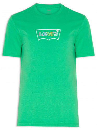T-Shirt Masculina Graphic Set-in Neck - Verde