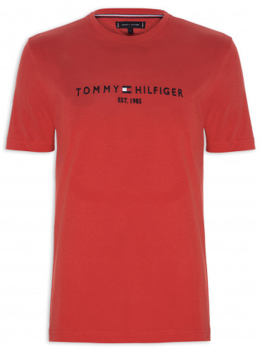 T-shirt Masculina Core Tommy Logo - Vermelho