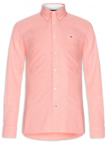 Camisa Masculina Wcc Flex Oxford - Rosa