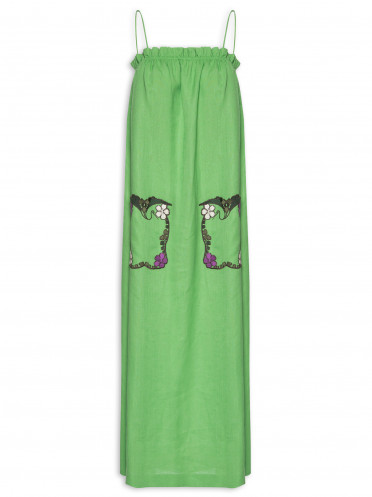 Vestido Linho Classic - Verde