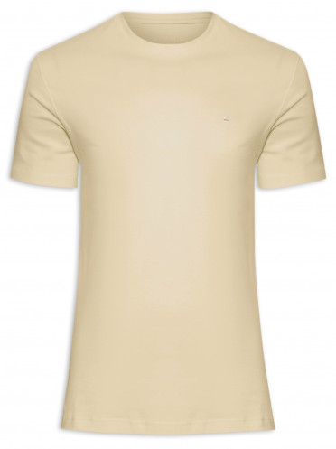 Camiseta Masculina Básica - Bege
