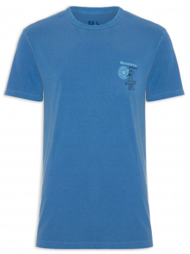 Camiseta Masculina Estampada Praia Be Yourself - Azul