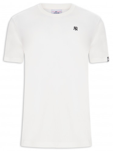 Camiseta Masculina Mini Bordado Neyyan - Off White